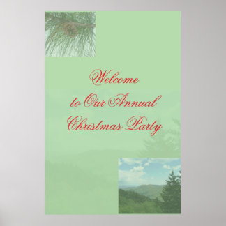 Christmas Party Welcome Sign