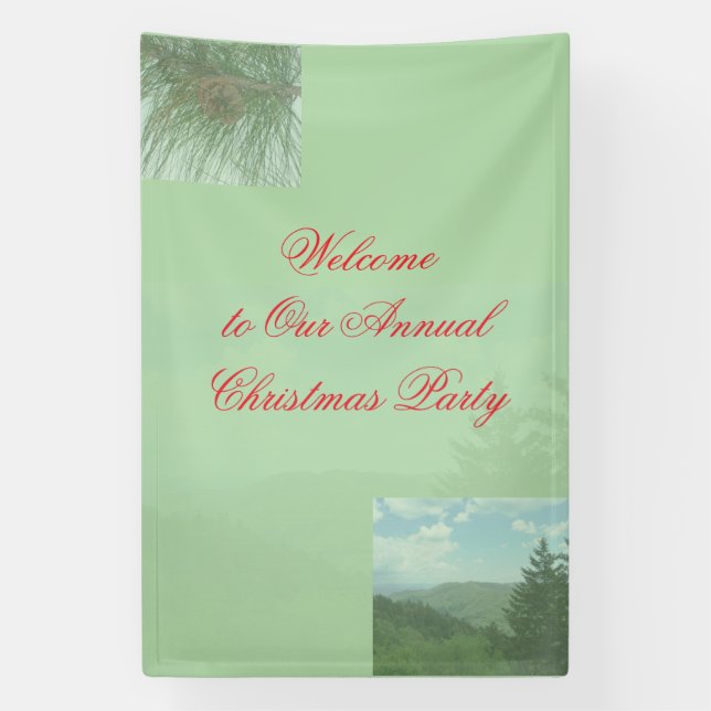Christmas Party Welcome Sign (Vertical)