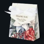 Christmas Party White Red Flowers Holidays Elegant Favor Box<br><div class="desc">Christmas Party White Red Flowers Holidays Elegant Favour Boxes. Unique,  beautiful,  stylish design. Easy to be personalized. Font style,  size and colours can be changed. Matching items available.</div>