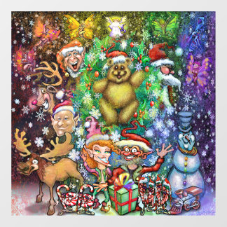 Christmas Party Window Cling