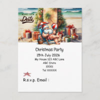 Christmas party with SANTA CLAUS Save the date