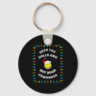 Christmas Party Workplace Funny Design Keychain