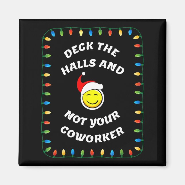 Christmas Party Workplace Funny Design  Magnet (Front)