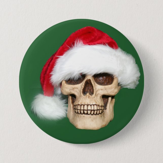Christmas past 3 inch round button (Front)