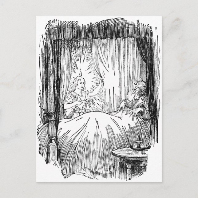 Christmas Past Holiday Postcard (Front)