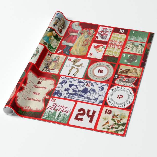 christmas past wrapping paper (Unrolled)
