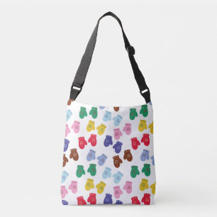Christmas Pastel Cozy Winter Gloves Crossbody Bag