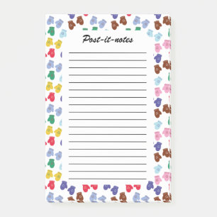 Christmas Pastel Cozy Winter Gloves Post-it Notes