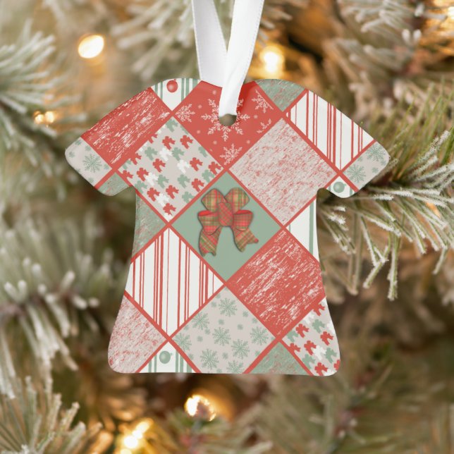 Christmas Patchwork Ornament (Tree)