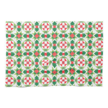 Christmas patchwork quilt kitchen towel