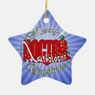 CHRISTMAS PATHOLOGIST DOCTOR CERAMIC ORNAMENT