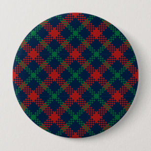 Christmas Pattern 104 4 Inch Round Button