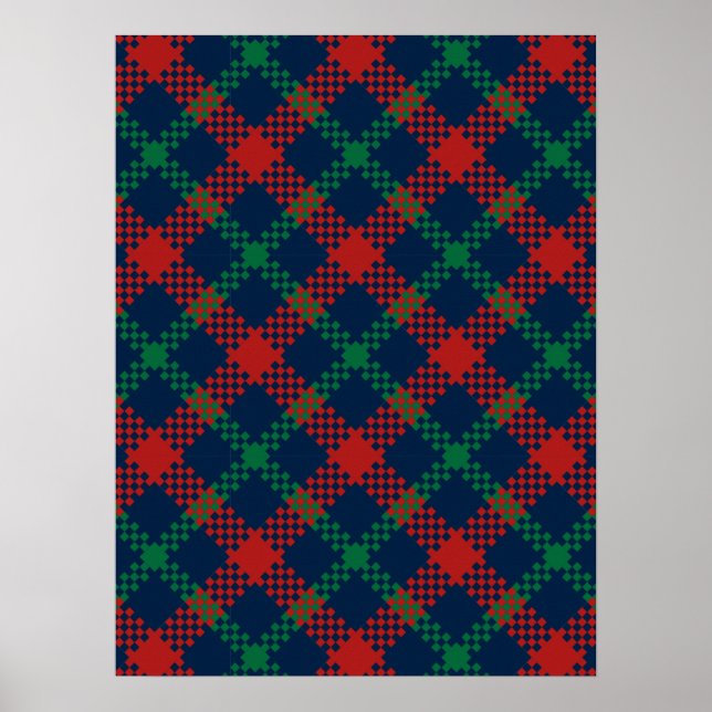 Christmas Pattern 104 Poster (Front)