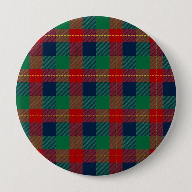 Christmas Pattern 105 4 Inch Round Button (Front)