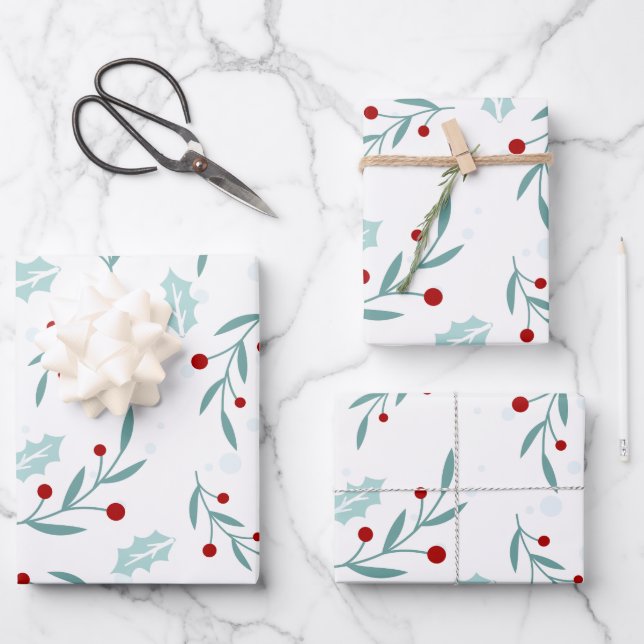 Christmas Pattern 112 Wrapping Paper Sheet (Front)