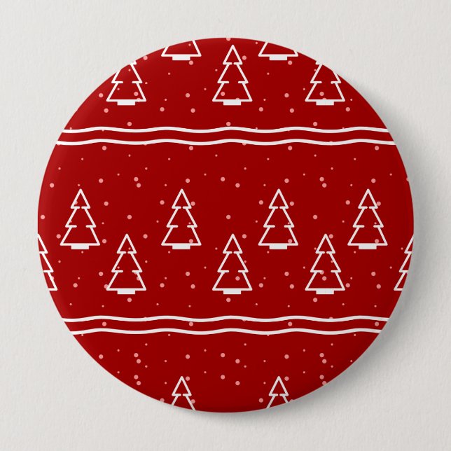 Christmas Pattern 116 4 Inch Round Button (Front)