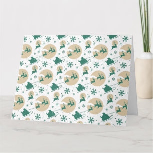 Christmas Pattern 118 Thank You Card