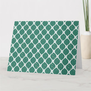 Christmas Pattern 119 Thank You Card