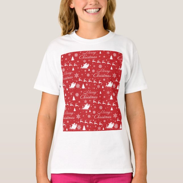 Christmas pattern 2 copy T-Shirt (Front)