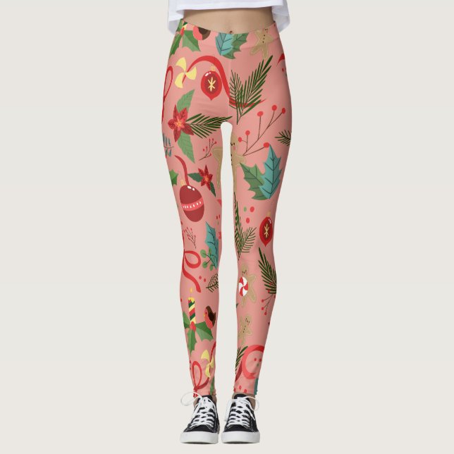 Christmas Pattern 2 Leggings (Front)