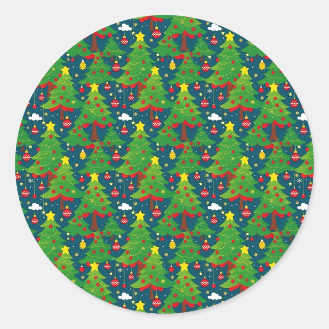 Christmas Pattern 2 - Sticker (Devant)