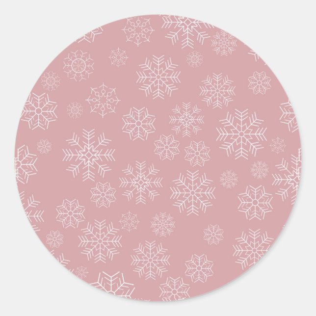 Christmas Pattern 34 Classic Round Sticker (Front)