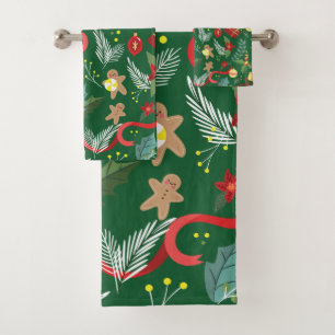 Christmas Pattern 5 Bath Towel Set