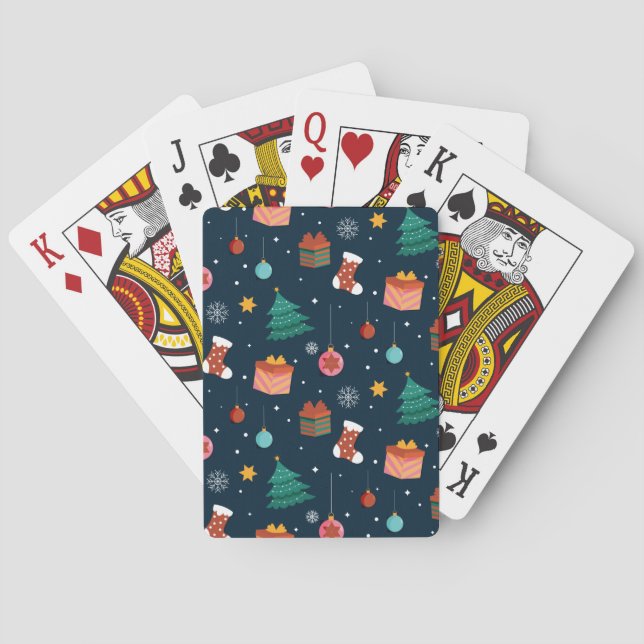 Christmas Pattern 96 Playing Cards (Back)