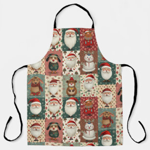 Christmas pattern apron