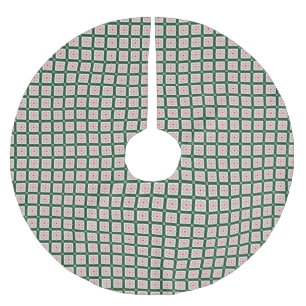 Christmas Pattern Brushed Polyester Tree Skirt