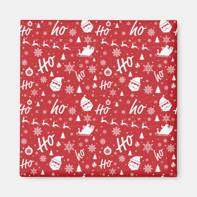 Christmas pattern copy magnet (Front)