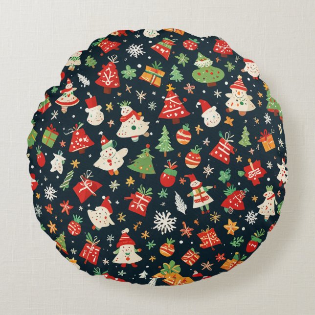 christmas pattern cushion (Front)