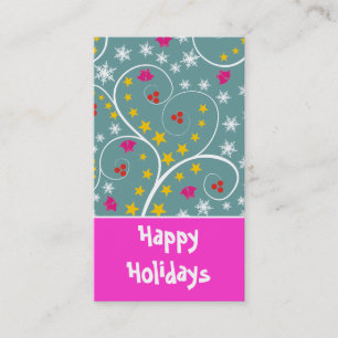 Christmas Pattern Gift Tag-Business Cards