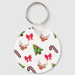 Christmas pattern keychain