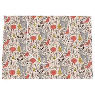 Christmas pattern  large gift bag