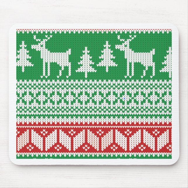 Christmas pattern mouse pad (Front)