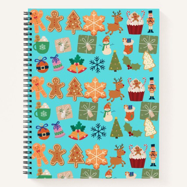 CHRISTMAS PATTERN NOTEBOOK (Front)