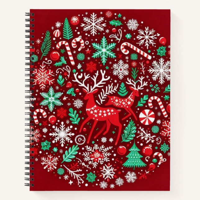 Christmas pattern notebook (Front)