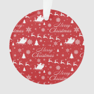 Christmas pattern ornament