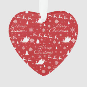 Christmas pattern ornament