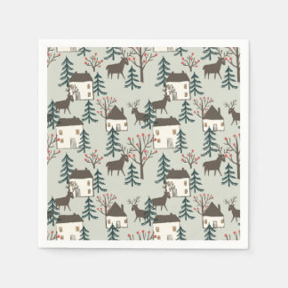 Christmas pattern paper napkins