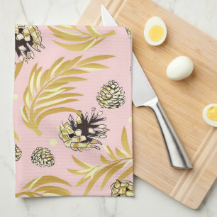 Christmas Pattern, Pine Snow 4 Kitchen Towel