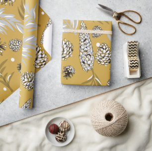 Christmas Pattern, Pine Snow 6 Wrapping Paper