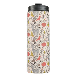 Christmas pattern thermal tumbler