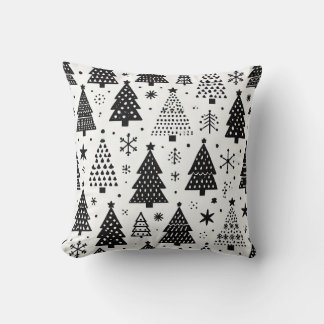 Christmas pattern throw pillow