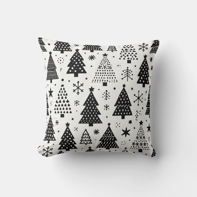 Christmas pattern throw pillow (Front)