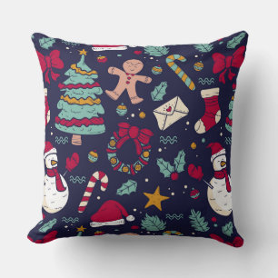 Christmas Pattern Throw Pillow