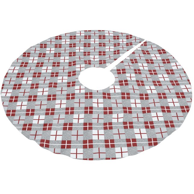 Christmas Pattern Tree Skirt (Angled)