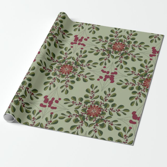 Christmas pattern  wrapping paper (Unrolled)