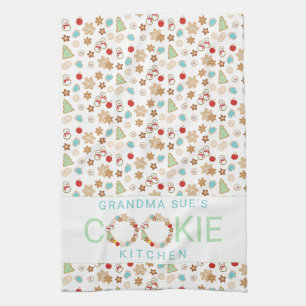 Christmas Patterned Grandma's Cookie Kitchen Towel